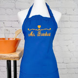 Gift For Nanna Customizable Apron Personalize Name Heart Kitchen Embroidered Apron Gift For Grandma