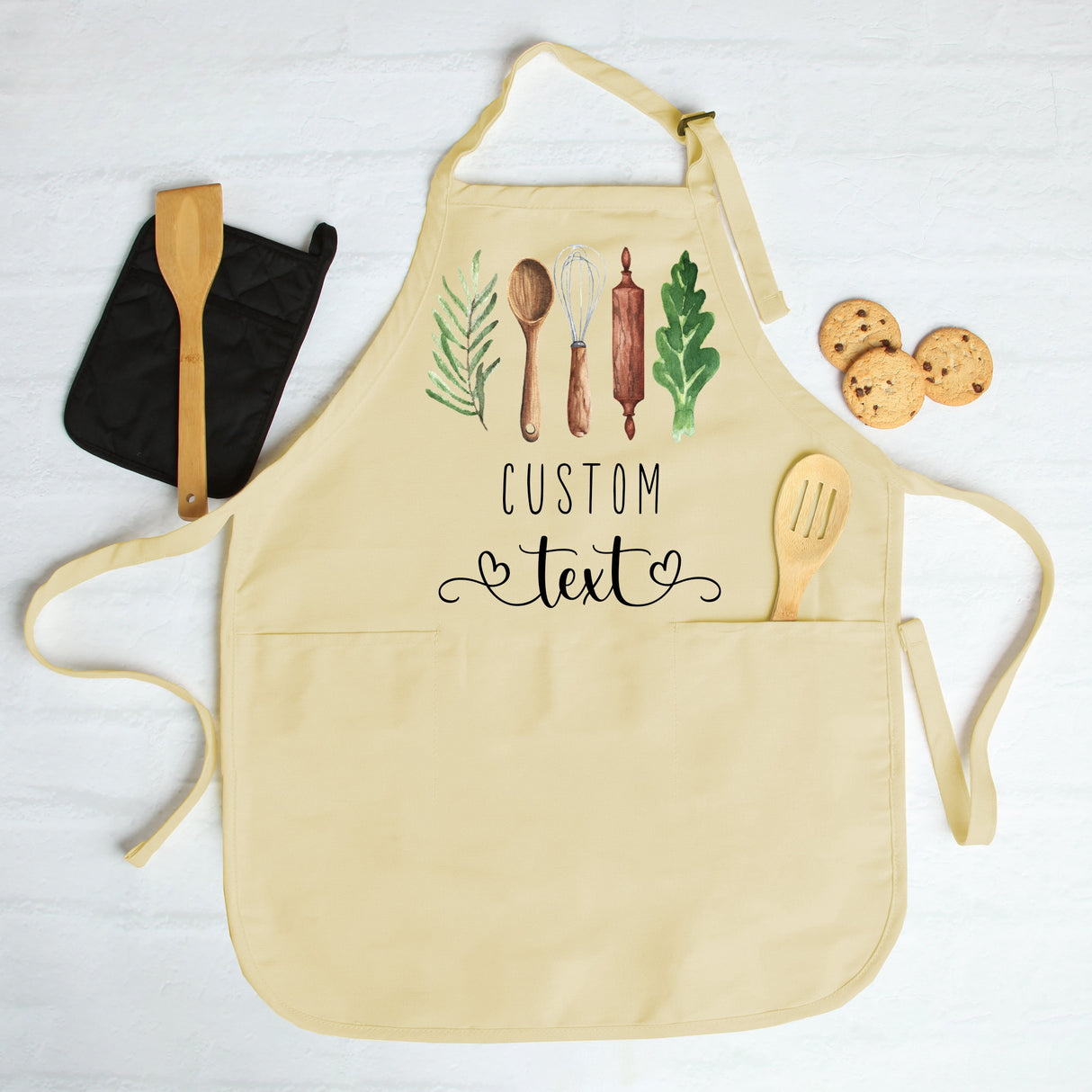 Personalized Apron for Women, Custom Mother's Day Gift, Kitchen Apron for Mother, Personalized Gift for Mom, Custom Kitchen Apron