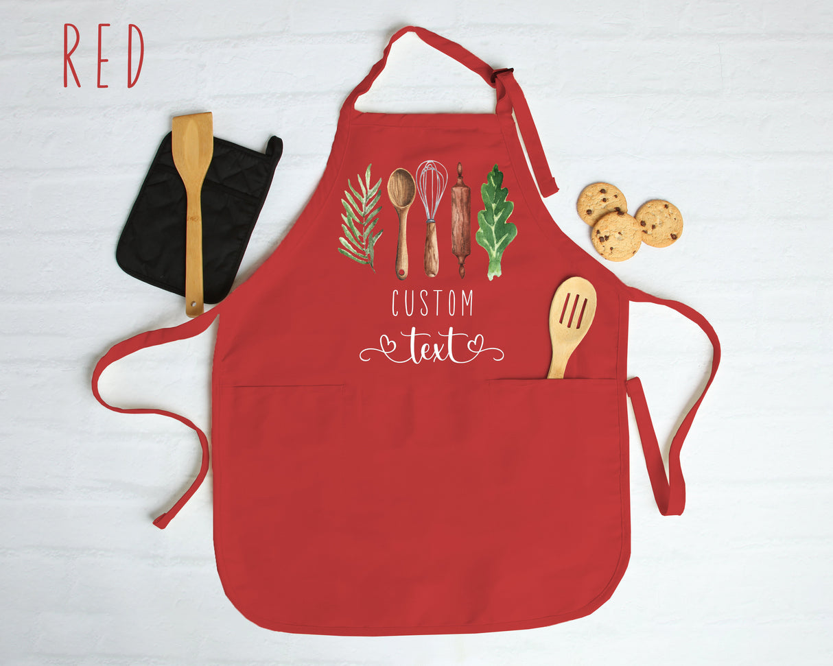 Personalized Apron for Women, Custom Mother's Day Gift, Kitchen Apron for Mother, Personalized Gift for Mom, Custom Kitchen Apron