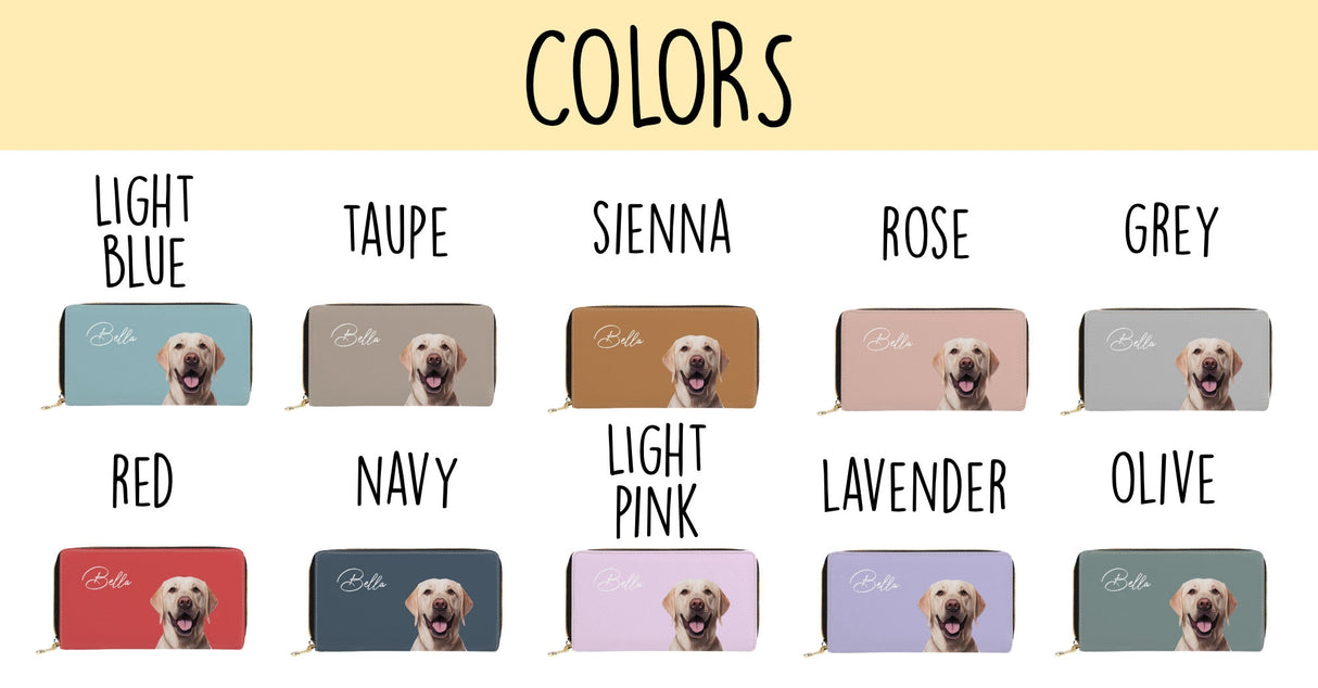 Personalized Wallet Dog mom Gift Custom Pet Photo Name Wallet Personalized Gifts For Cat Lover