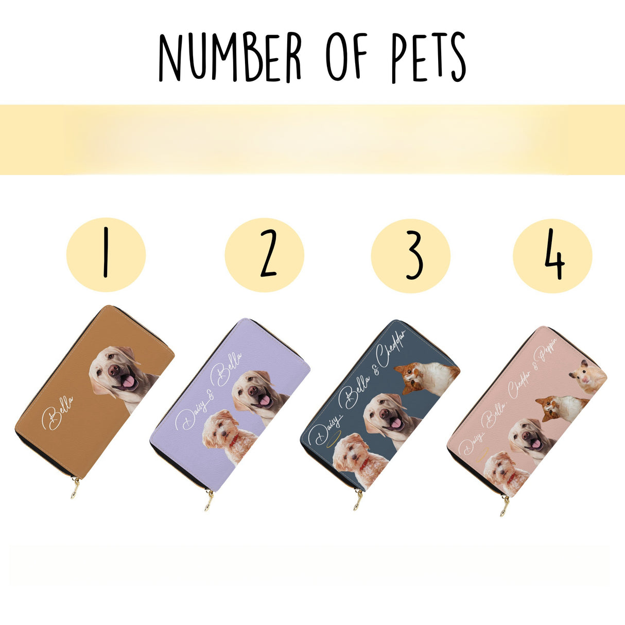 Personalized Wallet Dog mom Gift Custom Pet Photo Name Wallet Personalized Gifts For Cat Lover