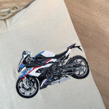 Custom Motorcycle Embroidered Hoodie, Motorcycle Lover Gift