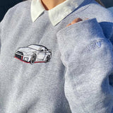 Custom Embroidered Car Hoodie, Car Lover Gift