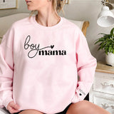 Boy Mama Sweatshirt,Personalized Gift for Mom, Mother's Name and Child's Name Sweatshirt, Cute Mama Est Sweatshirt, Mom Gift, Mom Birthday