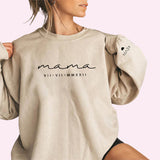 Custom Mama Roman Date Mom Birthday Date Sweatshirt, Custom Mother's Day Sweatshirt Roman Numeral Hoodie