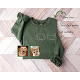 Gift For Pet Lover Custom Dog Cat Ears Hoodie Sweatshirt