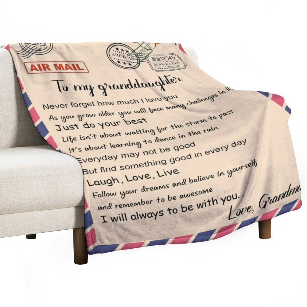 Letter Blankets To My Granddaughter - Air Mail Blanket