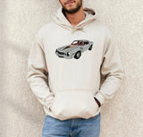 Custom Embroidered Car Hoodie, Car Lover Gift