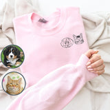 Custom Pet Face Printing Sweatshirt