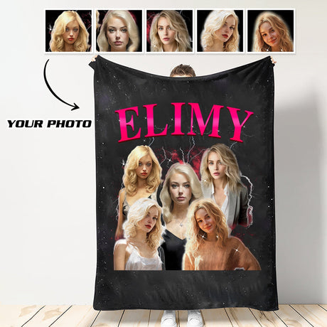 Custom Vintage Blanket Photo Vintage Blanket For Couple