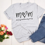 Mom Means Everything - Family Custom Sweatshirt With Design On Sleeve