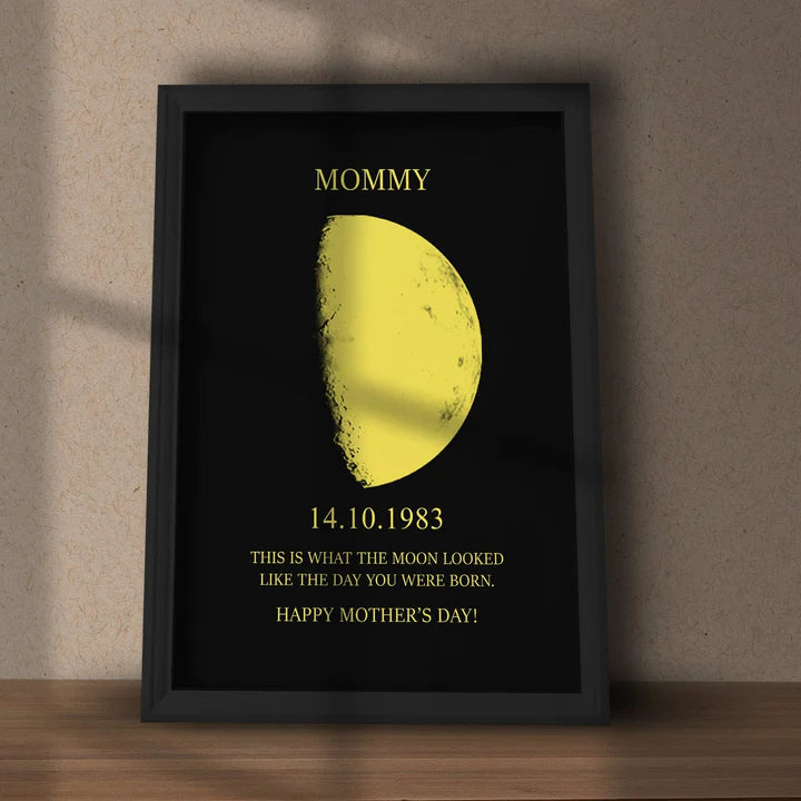 Custom Moon Phase With Custom Text - Mother's Day Gift