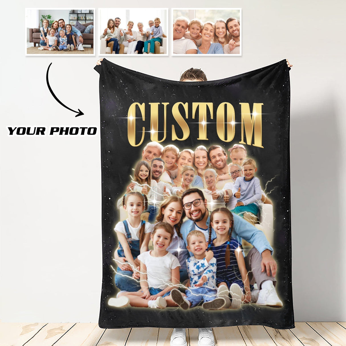 Custom Vintage Blanket Photo Vintage Blanket For Couple