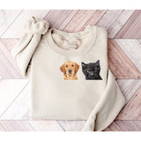 Custom Dog Cat Ears Hoodie Sweatshirt Gifts For Pet Lover