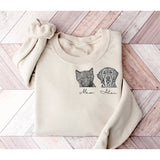 Gift For Pet Lover Custom Dog Cat Ears Hoodie Sweatshirt