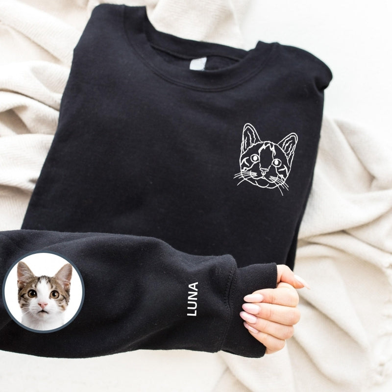 Custom Pet Face Printing Sweatshirt