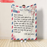 Personalized LOVE Letter Blanket Gift For Husband - Gifts For Him