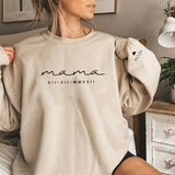 Custom Mama Roman Date Mom Birthday Date Sweatshirt, Custom Mother's Day Sweatshirt Roman Numeral Hoodie