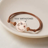 Mother Birthstone Bracelet With Kid‘s Birthstones