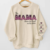 Behind Every Great Kid Is A Mom - Family Personalized Custom Unisex Sweatshirt With Design On Sleeve - Gift For Mom, Grandma