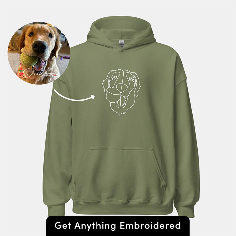 Gifts For Pet Lover Custom Embroidered Sweatshirt And Hoodie