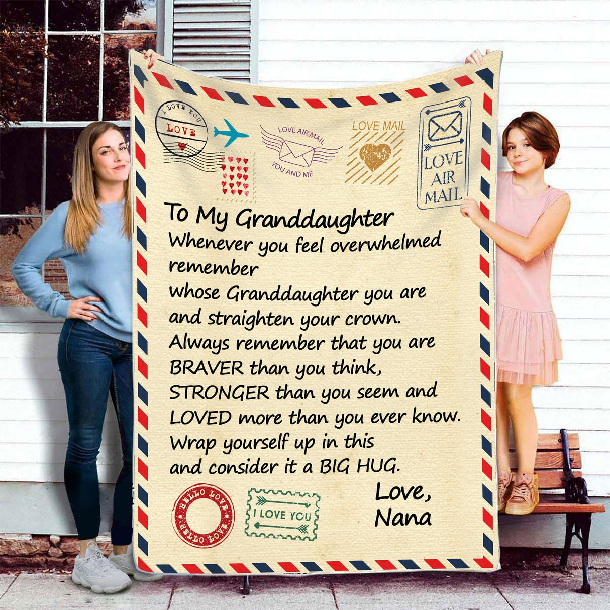 Letter Blanket To Granddaughter When You Feel Overwhelmed