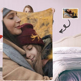 Custom Photo Mom & Daughter Ultra-Soft Micro Fleece Blanket