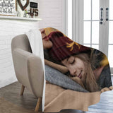 Custom Photo Mom & Daughter Ultra-Soft Micro Fleece Blanket