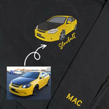 Custom Embroidered Car Hoodie Wonderful Gifts For Car Lover