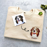 Personalized Pet Face and Pet name Sweatshirt