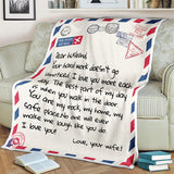 Personalized LOVE Letter Blanket Gift For Husband - Gifts For Him