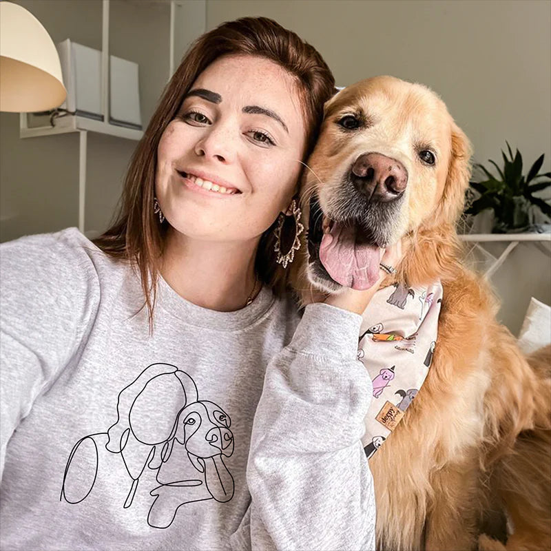 Gifts For Pet Lover Custom Embroidered Sweatshirt And Hoodie