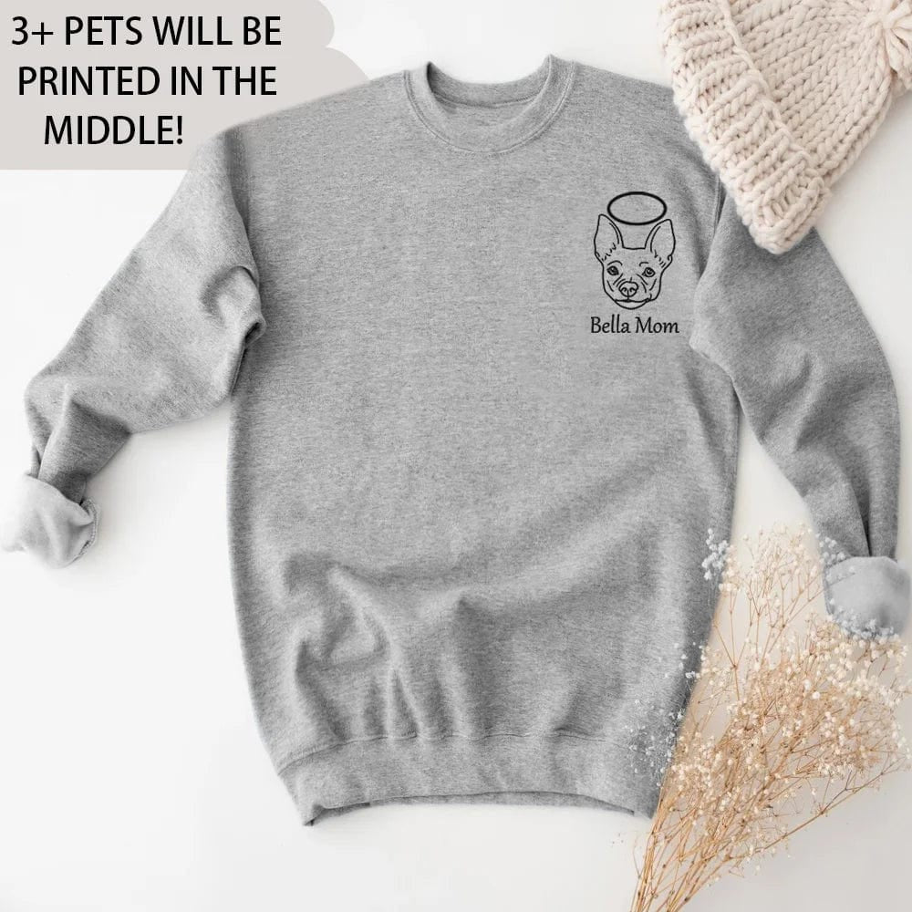 Custom Pet Face Printing Sweatshirt