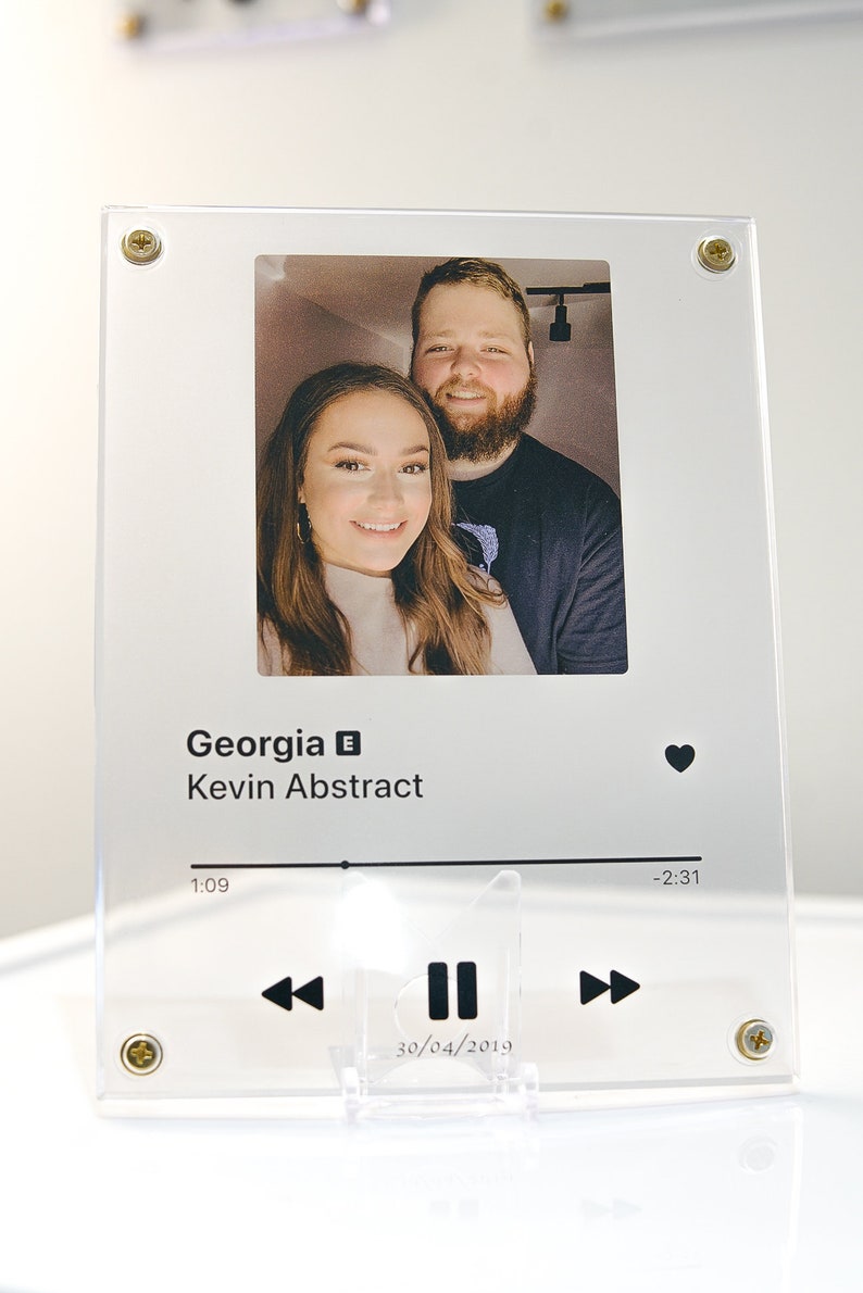 Personalized music plaque Music plaque Personalized poster of music songs