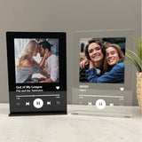 Personalized gift music plaque with stand Personalized photo album cover