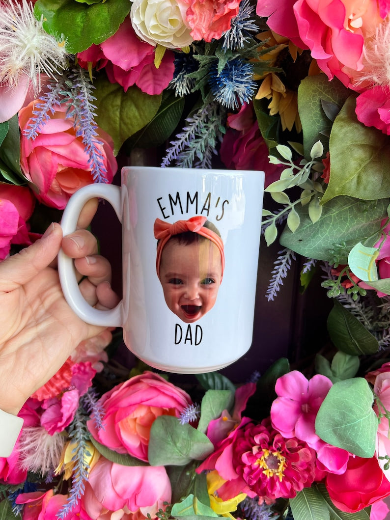 Custom Face Mug, Personalized Mug, Cup for Mom/Dad, Mug for Grandpa, Mug For Grandma, Grandchild Mug