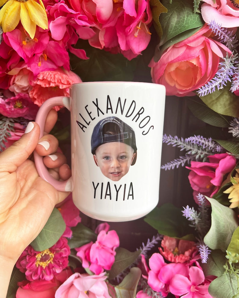 Custom Face Mug, Personalized Mug, Cup for Mom/Dad, Mug for Grandpa, Mug For Grandma, Grandchild Mug