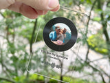 Personalized keychain with photo, keychain with song, keychain with music, acrylic plaque