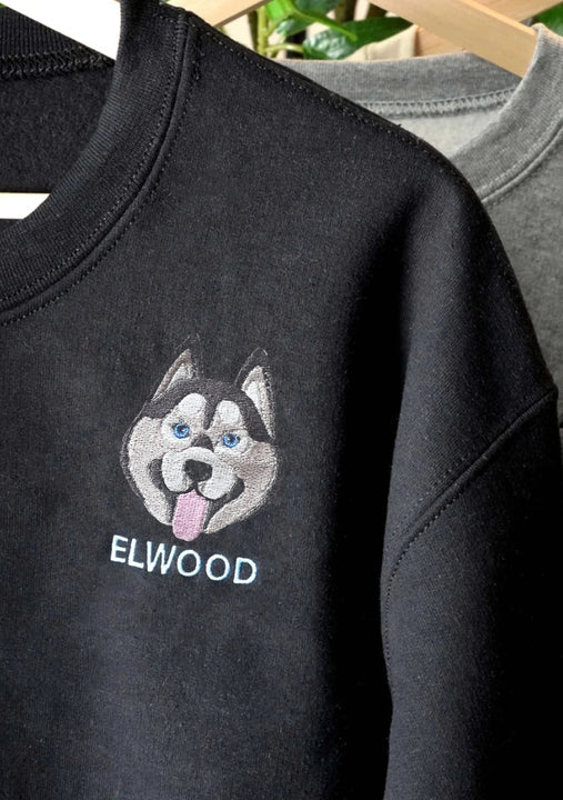 Custom embroidered pet T shirt, hoodie, sweatshirt embroidered Personalized, holiday Gift, embroidery sweatshirt, gift for friends