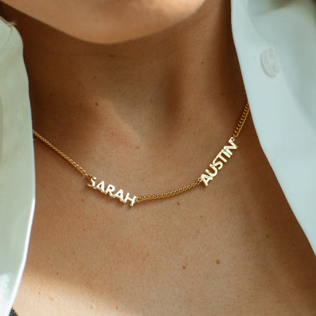 Multiple Name Necklace - Custom Children Names Necklace - Family Necklaces - Minimalist Personalized Jewelry