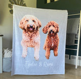 Custom Pet Blanket Using Pet Photo + Name Custom Dog Blanket Personalized Dog Blankets Cat Picture Blanket Pet Photo Blanket Dog Dad Gift