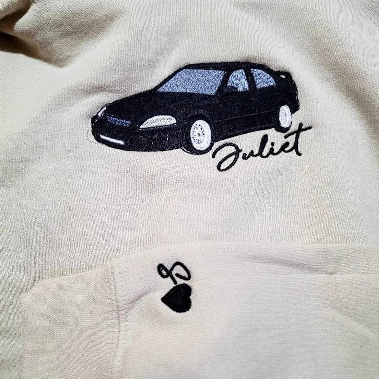 Custom Embroidered Car Hoodie, The Perfect Gift for Car Lovers - a Personalized Embroidered Sweatshirt, Dad Gift, Gift For Him