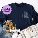 Custom portrait from photo to shirt, outline photo sweatshirt, Custom Photo, custom portrait, Couple Hoodie, Couple Shirt, Couple Hoodie