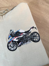 Custom Motorcycle Embroidered Hoodie, Motorcycle Lover Gift