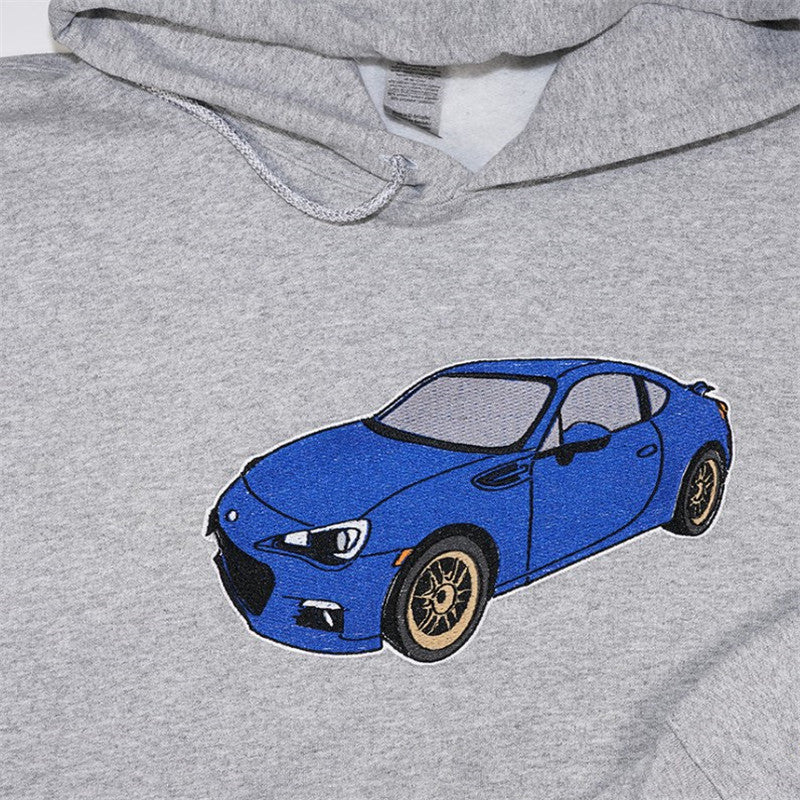 Custom Embroidered Car Hoodie Wonderful Gifts For Car Lover Gifts For Her